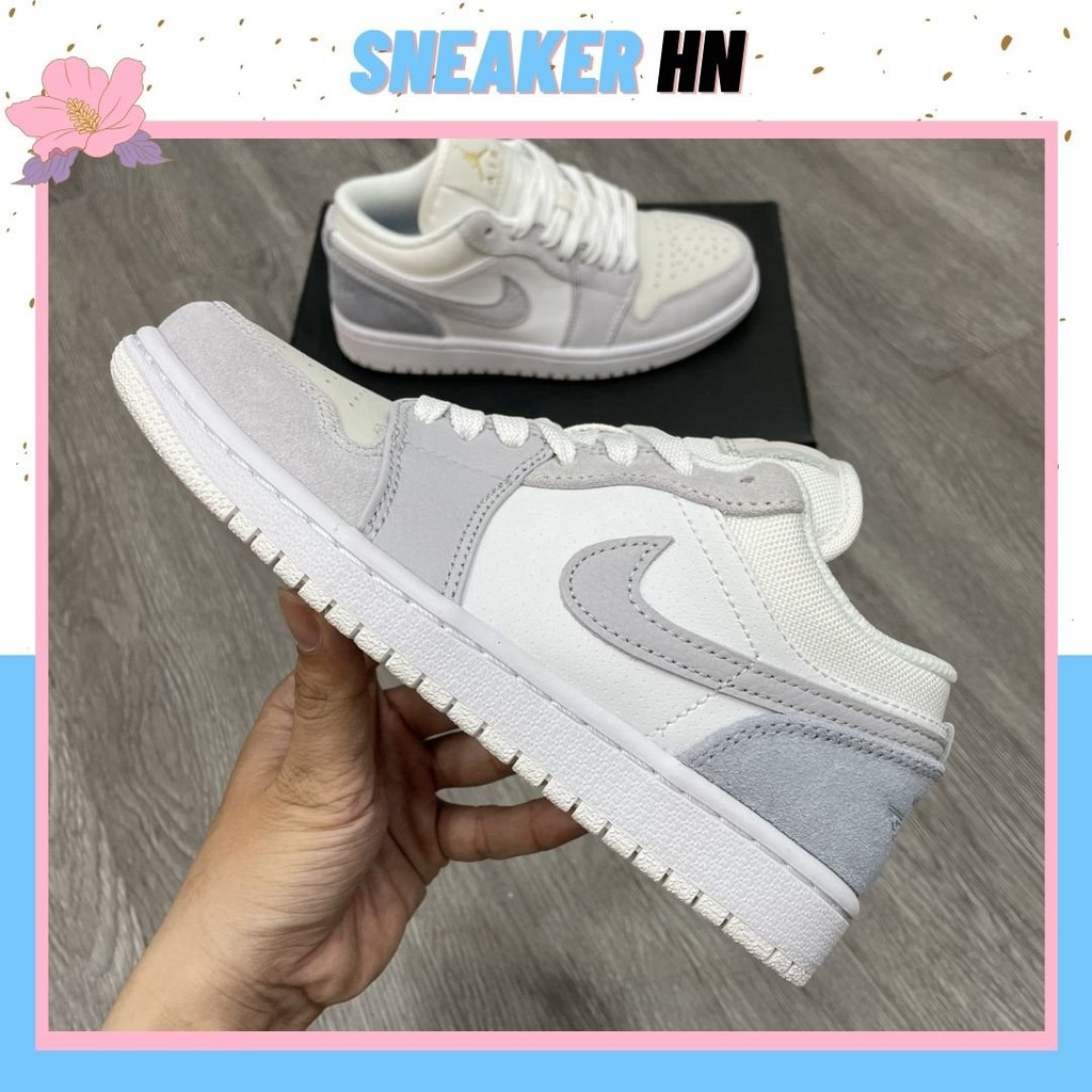 Giày jordan cổ thấp, giày jordan paris nam nữ bản cao cấp full phụ box