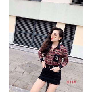 G30. 011. ÁO SƠ MI KẺ TÚI X