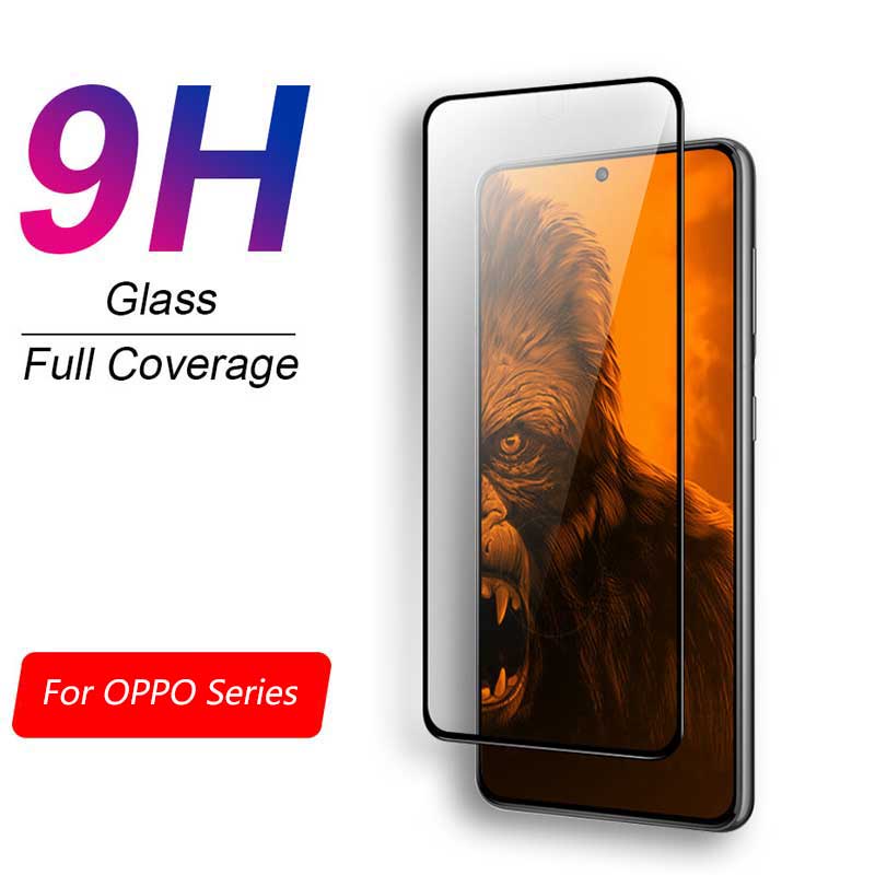 Full màn Chống Trầy Kính cường lực cho For OPPO A78 A98 Reno 8T 8Z 8 7 5 6 6Z 7Z 3 2 2f 4 4F 5F Pro F9 F11 Pro A5S A54 A74 A12 A31 A52 A92 A94 A95 A55 A93 A53 A53s A33 A95 A5 A9 2020 A57 A77s A7 A72 A32 A17 A17k A3s A15 A15S A16 A16K Miếng dán màn hình