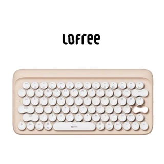 Bàn phím cơ không dây bluetooth màu trà sữa pastel chính hãng Lofree