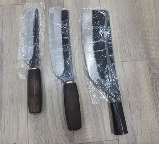 Bộ 3 Dao Nhà Bếp Đa Sỹ Làm Bằng nhíp oto Ảnh thật.