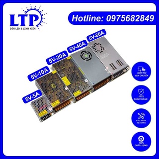 Nguồn tổ ong 5V – 5A-10A-20A-40A-60A(có quạt) - dùng các loại Camera, Đèn led quảng cáo (Hàng công ty LTP)