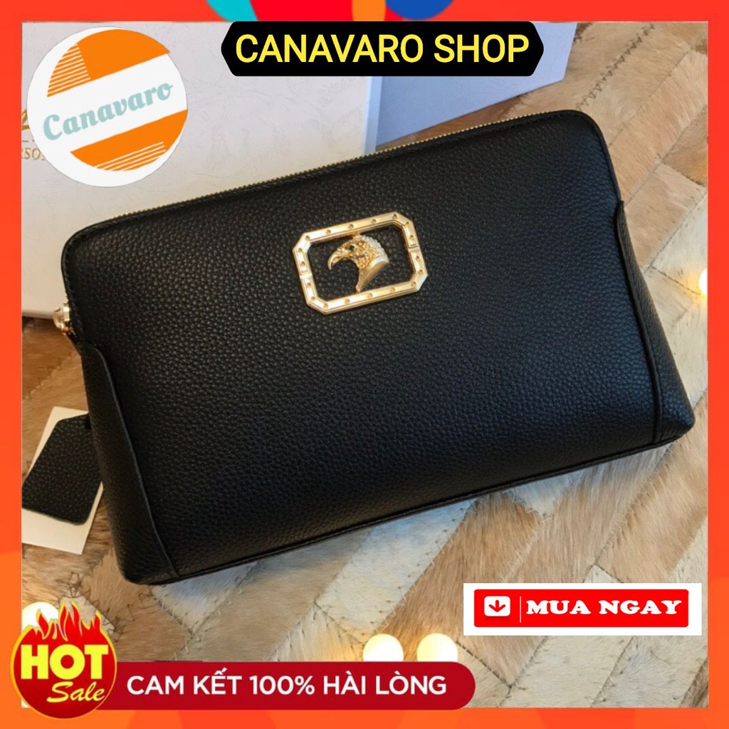 Ví Cầm Tay Nam Nữ❌KHÓA KÉP❌S.RICCI Cao Cấp Khóa Kép Hàng Da Bò Hạt Mềm Cực VIP SIZE 26X16X5 CM [FULLBOX+ TAGS]