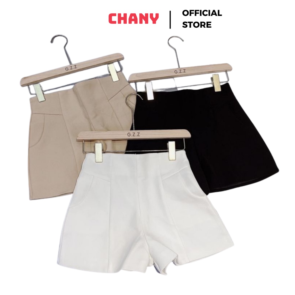 Quần short đùi nữ cạp cao chất tuyết mưa
