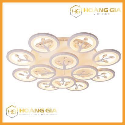 Đèn Ốp Trần - Đèn LED Ốp Trần Decor 12 Hoa Pha Lê NT031 -3 Chế Độ Ánh Sáng -Tăng Giảm Ánh Sáng - Điều Khiển Từ Xa