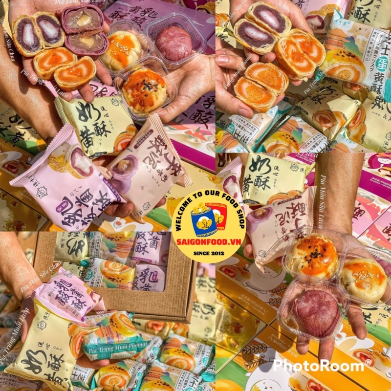 1KG Bánh Pía Tan Chảy Lava Nhiều Vị Đài Loan - Lava Trứng Muối Tan Chảy Ngàn Lớp 6 Vị Tự Chọn Thơm Ngon