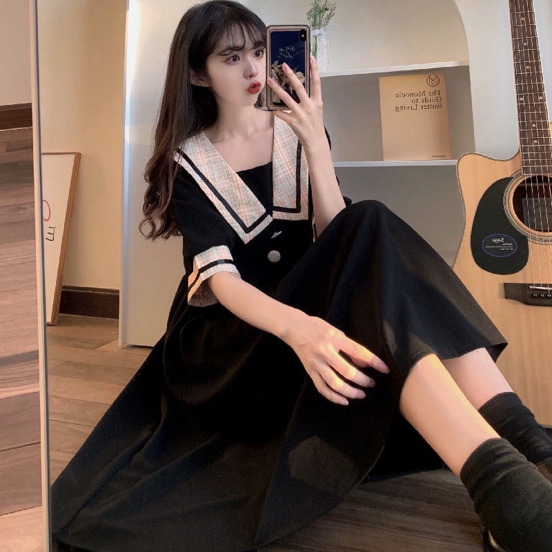 Đầm Cổ Thủy Thủ Dáng Ôm Cỡ Vừa Thời Trang Mùa Hè 2022 Cho Nữ