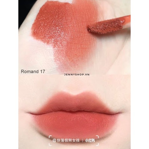 Son kem Romand Zero Velvet Tint màu 17