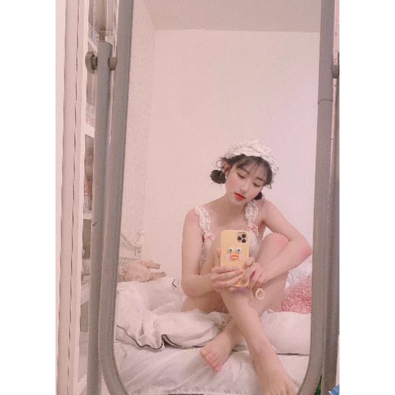 Băng đô cài tóc rửa mặt tắm tiểu thư lolita