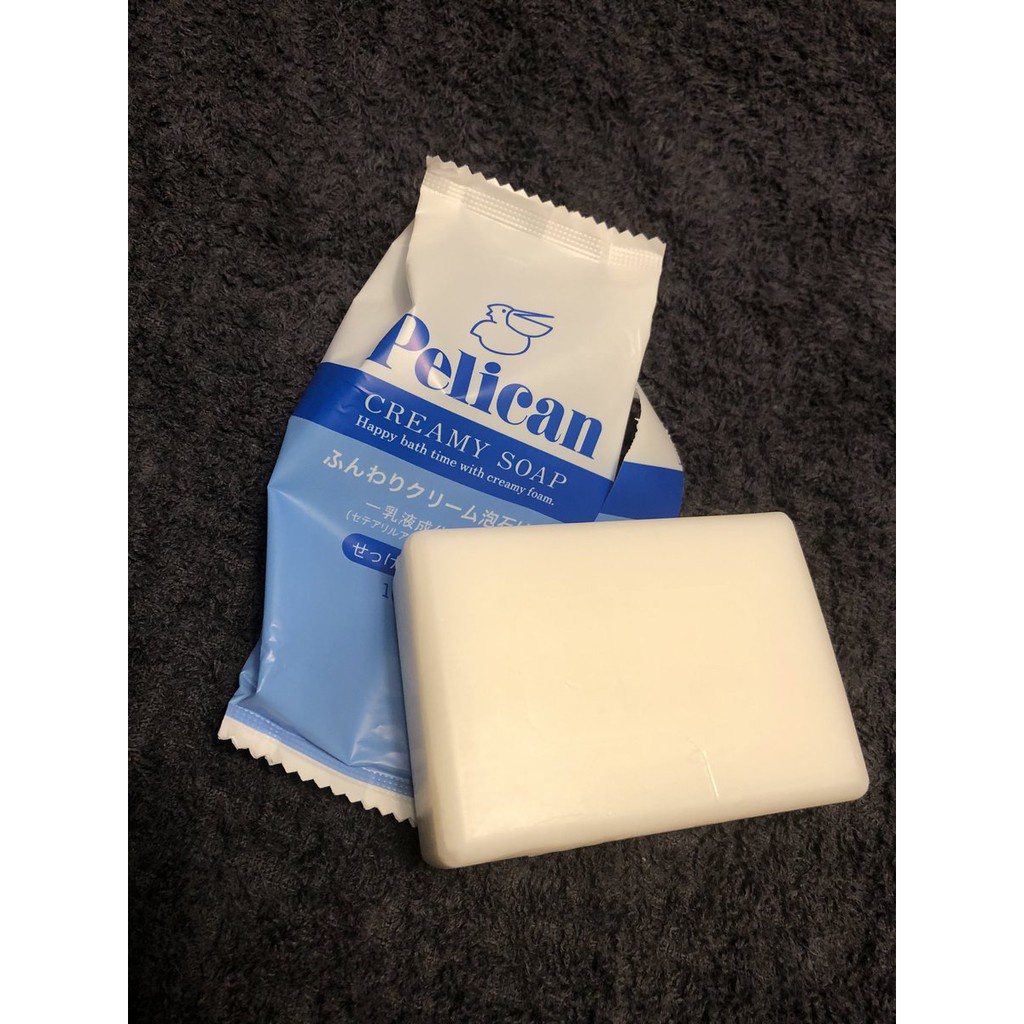 Xà phòng tắm chiết xuất từ dầu cọ Pelican Creamy Soap 100gr NHẬT BẢN