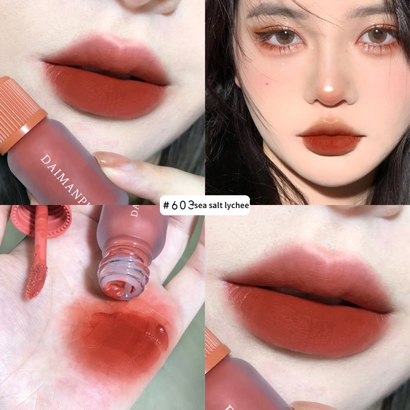 Son Kem Lì Kết Cấu Nhung Mịn Thiết Kế Vỏ Màu gradient Với 6 Màu Lựa Chọn