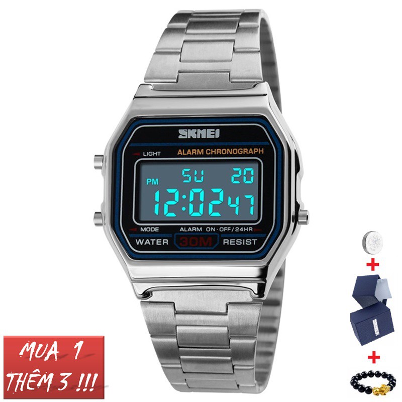 Đồng Hồ Nam Nữ SKMEI 1123 Dây Thép Không Gỉ, Đồng Hồ Điện Tử Trẻ Trung, Năng Động - HÀNG CHÍNH HÃNG [FULLBOX] | BigBuy360 - bigbuy360.vn