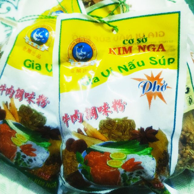 gia vị nấu phở Kim Nga - 8 loại thảo mộc để nấu phở đậm đà, thơm ngon.