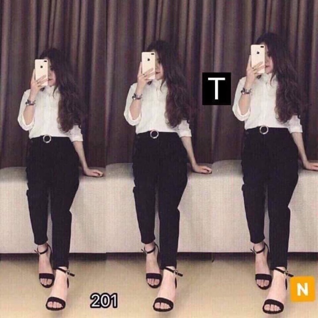Quần baggy khuy tròn TTH828