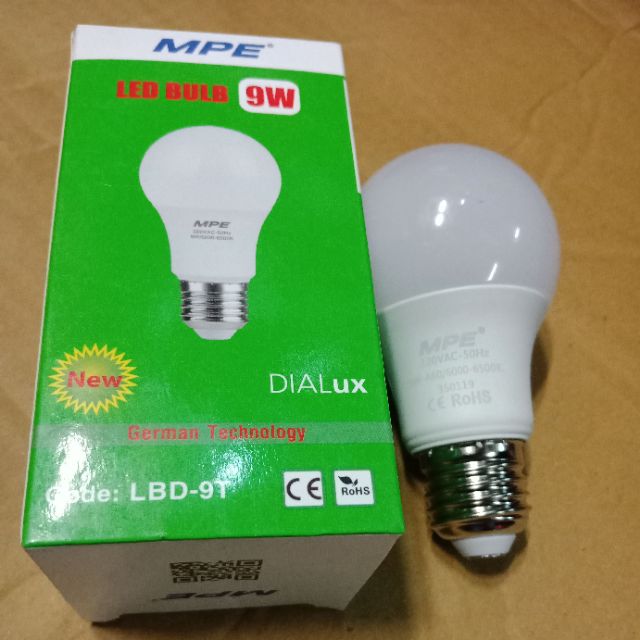 Bóng đèn Led búp 9+12W MPE sáng trắng +vàng