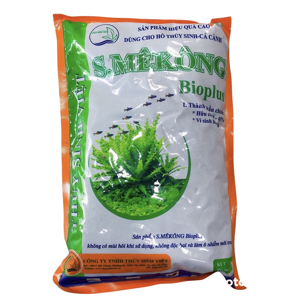 Phân Nền Thủy Sinh S MeKong Bio Plus Bao 2kg - Phân Nền MeKong Cho Bể Cá Thủy Sinh