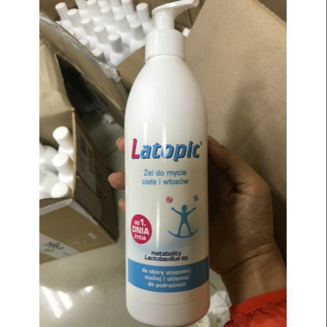 Nhũ Tương Tắm Latopic Bath Emulsion 200ml Chăm Sóc Toàn Diện, Bảo Vệ Và Nuôi Dưỡng Da Dị Ứng, Da Khô