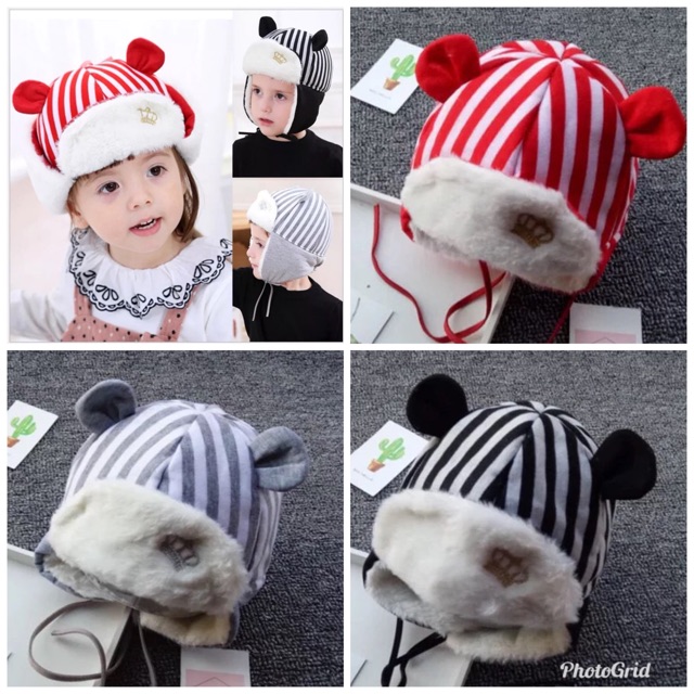 Nón lót bông cho bé