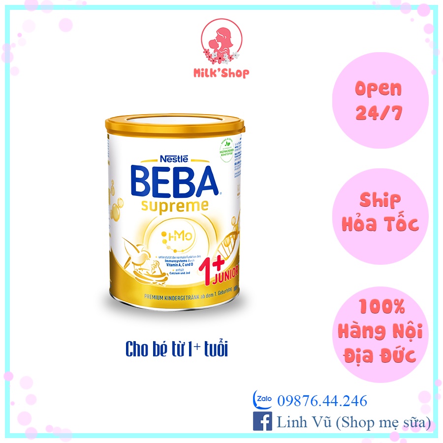 SỮA BEBA SUPREME 800g ĐỨC (mẫu mới)
