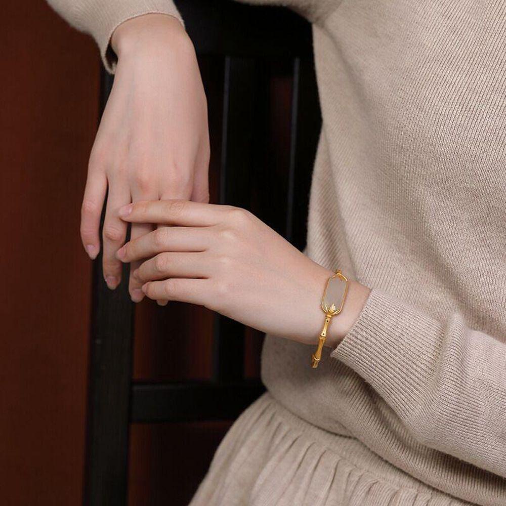 Vòng Tay VANES1 Phong Cách Dân Tộc Quyến Rũ Sang Trọng|Vòng Tay Hở Phong Cách Trung Hoa Cho Bạn Gái