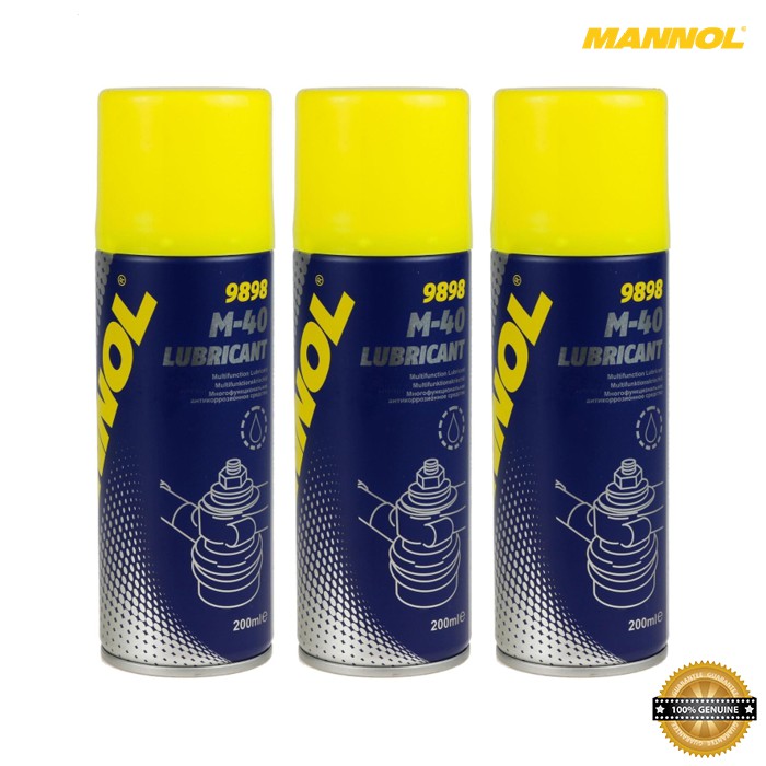 Dầu Bôi Trơn, Chống Gỉ, Bảo Vệ Kim Loại, Đa Năng MANNOL 9898 M-40 Lubricant (smart) 200ML Multifunction Lubricant