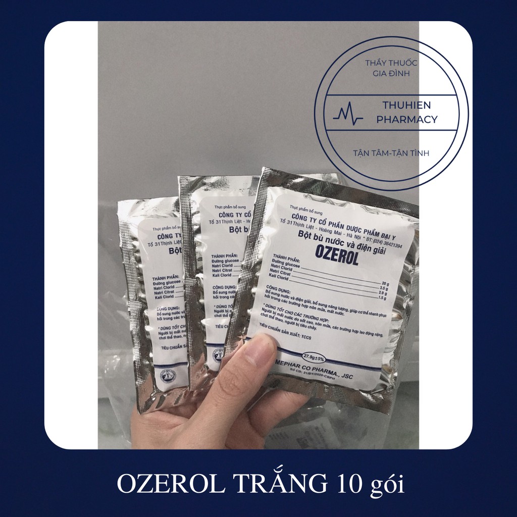 OZEROL trắng  - Bột bù nước và điện giải