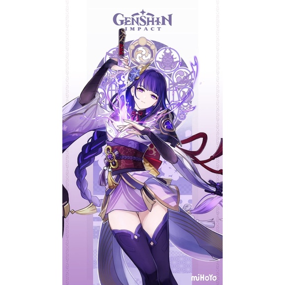 Đạo cụ cosplay Mộng tưởng nhất tâm Resin 110cm - Raiden Ei Genshin impact