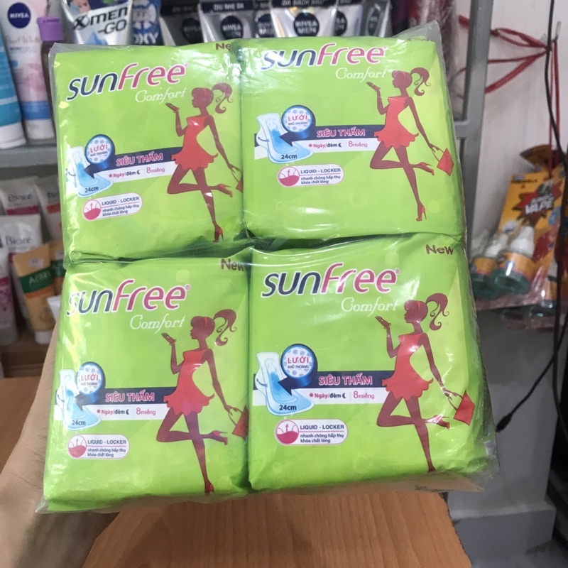 COMB 1 LỐC BĂNG VỆ SINH SUNFREE 8 Gói