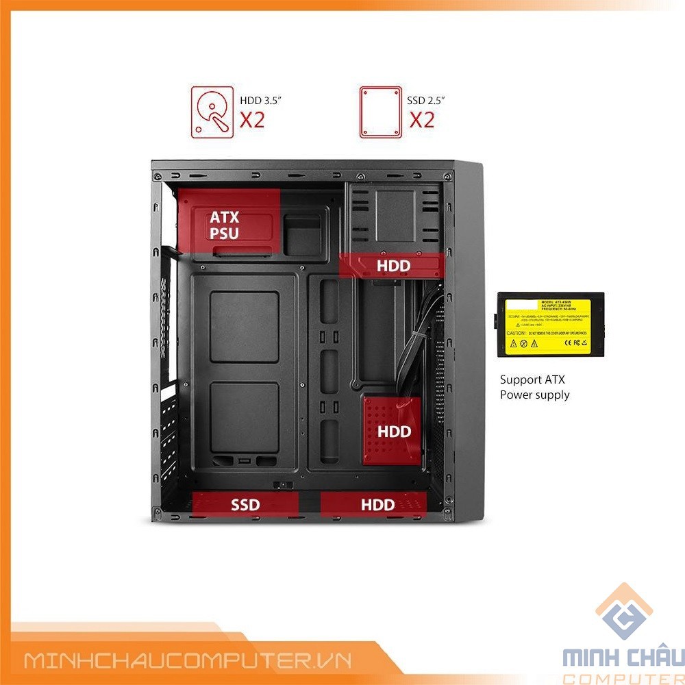 Vỏ máy tính XIGMATEK XA-20(ATX) - Chính hãng