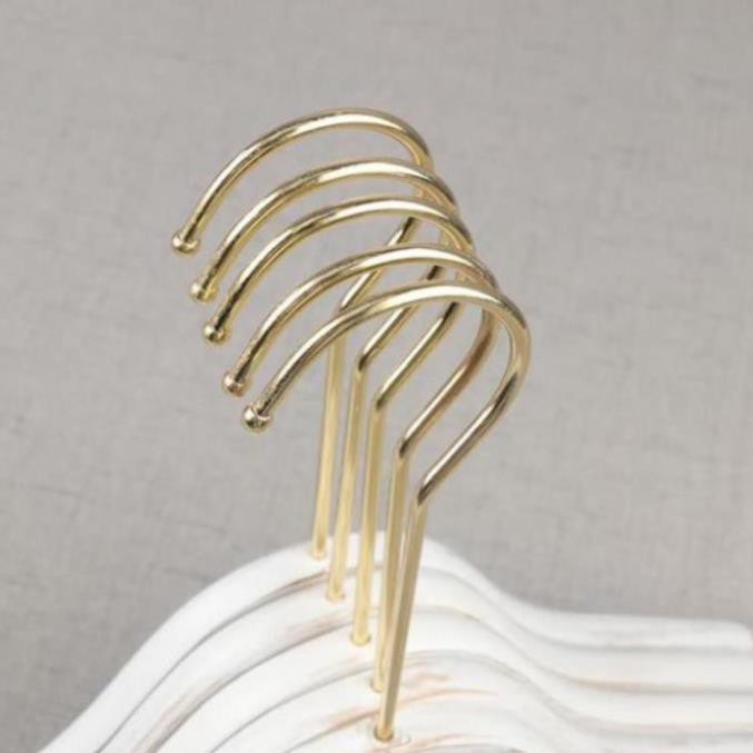 Đầu móc kim loại gắn móc áo gỗ