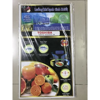 combo 5 tem dán tủ lạnh Toshiba