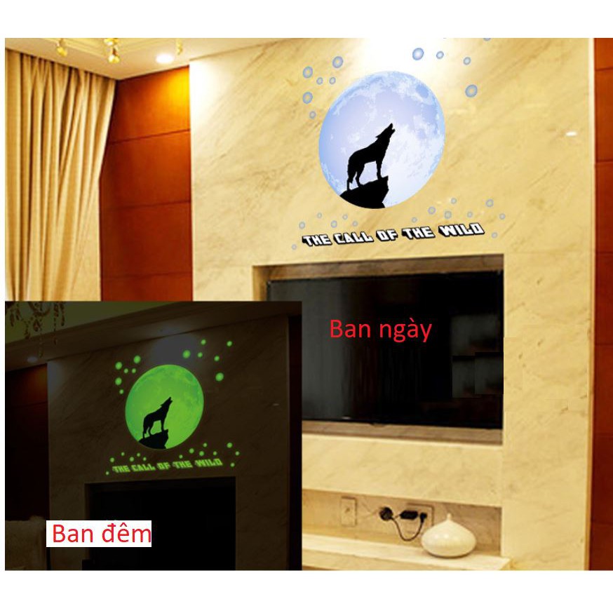 Decal dán tường dạ quang  Tiếng gọi nơi hoang dã - SK3031