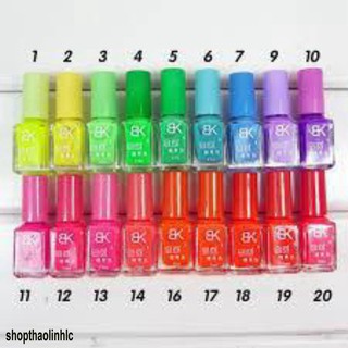 (Hàng Mới Về) Gel Sơn Móng Tay Dạ Quang Thời Trang Cho Nữ Me 8ml-Sơn Móng Tay Màu Dạ Quang Không Độc Hại 20 Màu Lựa Chọn