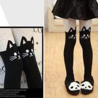 quần tất len giả bốt hình micky loại dày cho bé