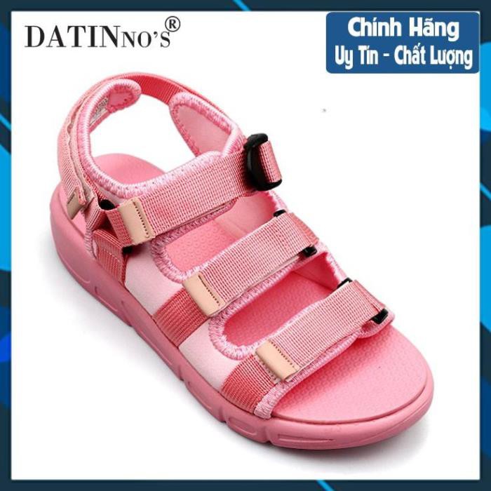 (NHẬP MÃ DANGTIN11 GIẢM 10K) Giày Sandal Nữ 3 Quai Ngang DATINNOS (BẢO HÀNH CHÍNH HÃNG 12 THÁNG), DT0133-đen, hồng