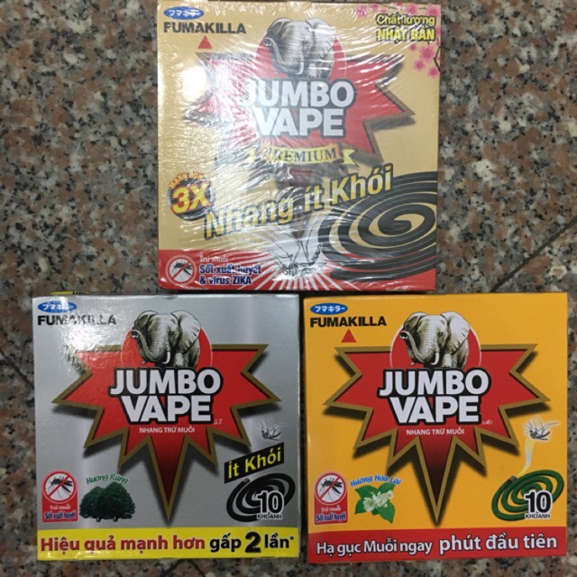 Nhang đuổi muỗi Jumbo vape các loại