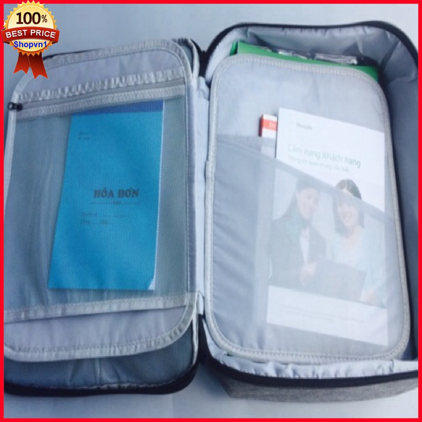 Túi đựng tài liệu có quai xách thích hợp để giấy tờ, tài liệu tuy thân thiết kế hình cặp xách | BigBuy360 - bigbuy360.vn