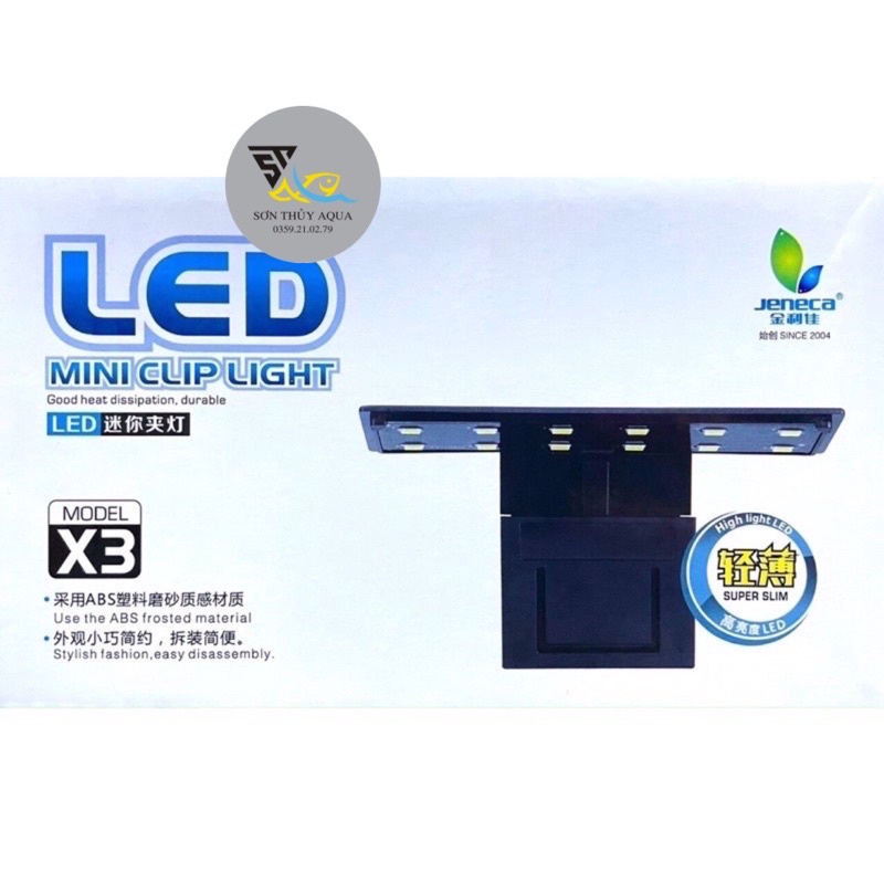 Đèn Led Hồ Cá, Thuỷ Sinh JENECA X3 | Đèn Led Kẹp
