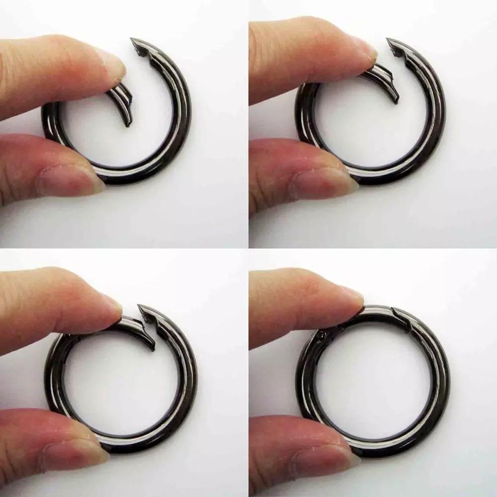 Khóa Tròn Lò Xo Dạng Hở Dùng Để Làm Móc Khóa Túi Xách DIY