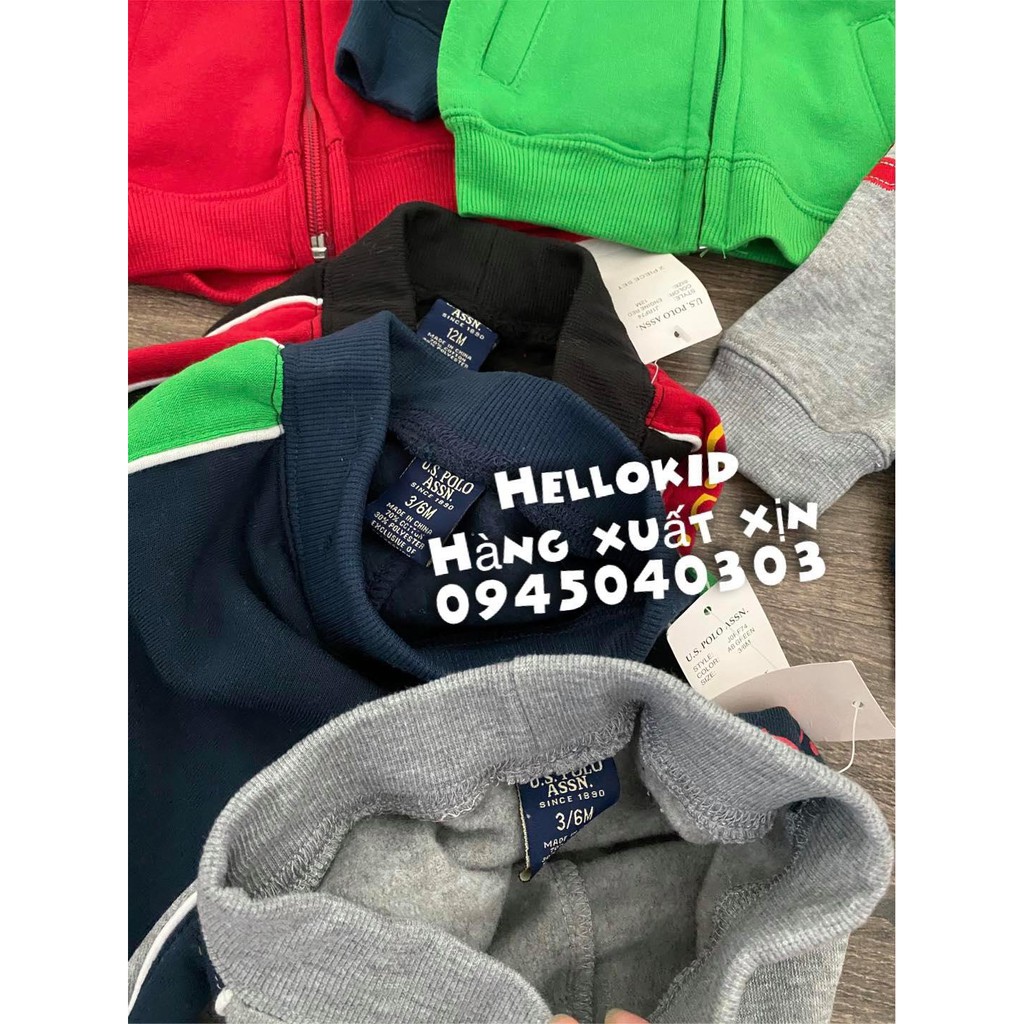 bộ nỉ kéo khoá polo