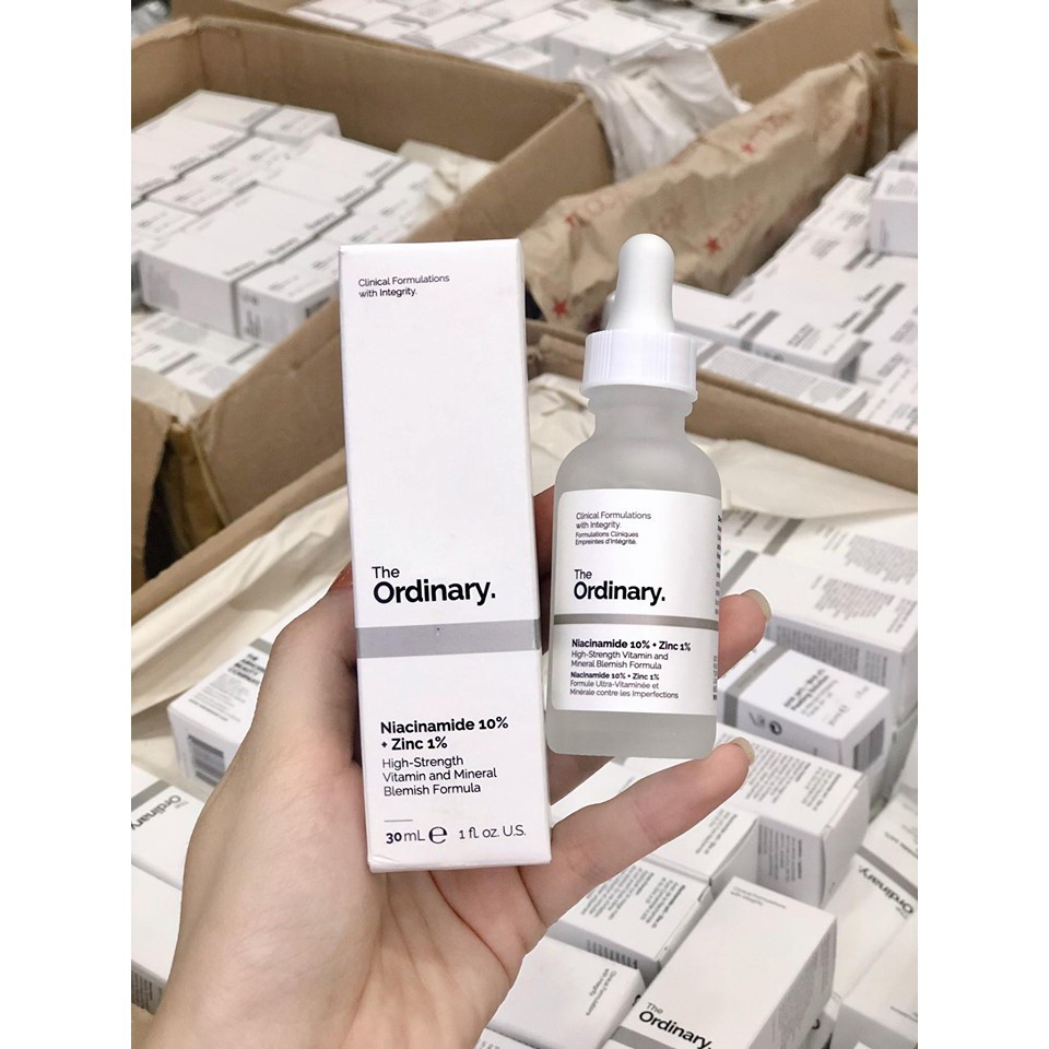 Tinh chất Giảm mụn Dưỡng da The Ordinary Niacinamide 10% + Zinc 1%