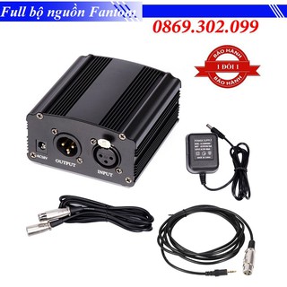 Bộ nguồn fantom + XLR 2 đầu, XLR cắm mic