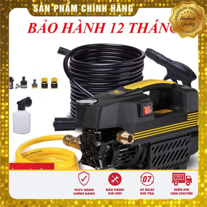 [Vui xuân sang -Đón ngàn quà tặng] Máy rửa xe 2500W, Máy rửa xe đa năng áp lực cao - Bảo hành 6 tháng trên toàn quốc