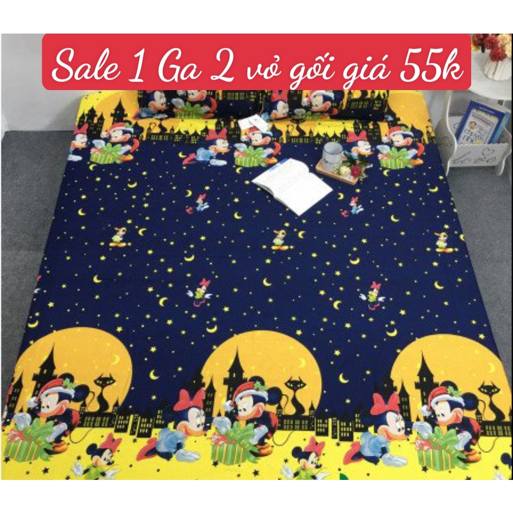 [sale 55k]Bộ Ga Gối 3 Món[1m5x2m,1m6x2m]được chọn mẫu
