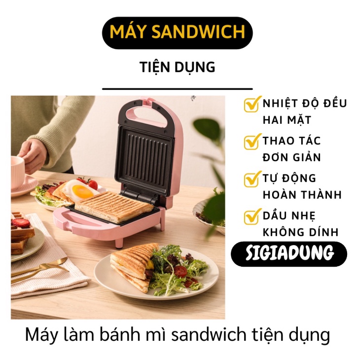 [SGD] Máy Nướng Bánh - Máy Kẹp Bánh Mì Sandwich, Làm Hotdog Nhanh Chóng, Tiện Dụng 9587