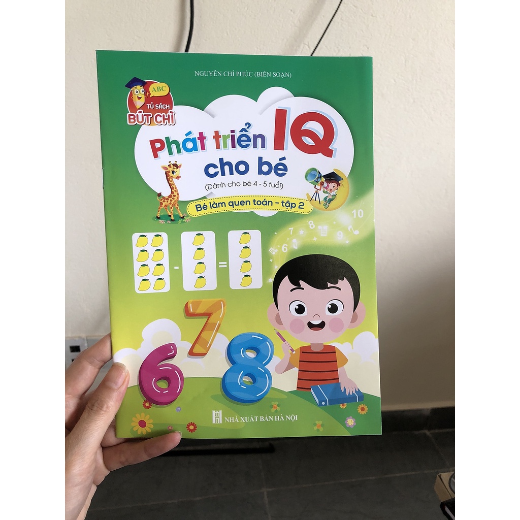 Sách - Bộ sách phát triển IQ 4-5 tuổi- Tập Tô Chữ, Tô Số, Bé Làm Quen Với Toán tập 1,2, Bé Làm Quen Chữ Cái, Tập So Sánh