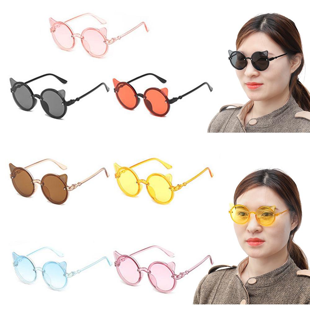 Kính Mát Tròn Họa Tiết Hoạt Hình Phong Cách Cổ Điển Thời Trang Mùa Hè Cho Bé Trai Và Gái