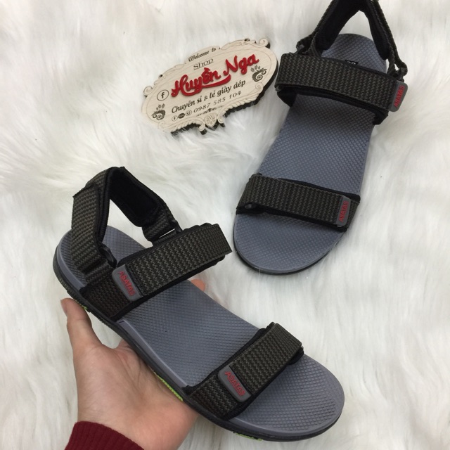 Dép quai hậu Sandal nam đế xám 106m7