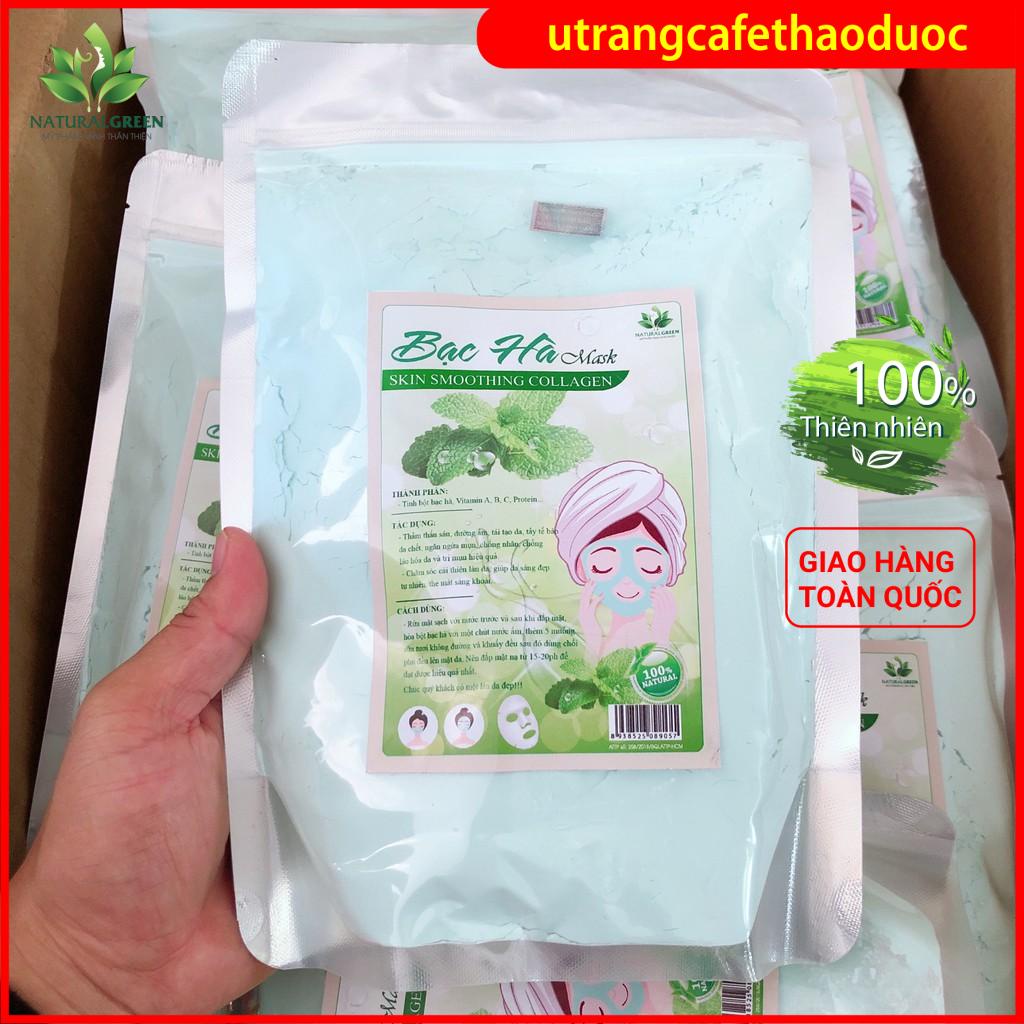 500GR Bột đắp mặt bạc hà giảm nhờn, giảm thâm, se khít lỗ chân lông