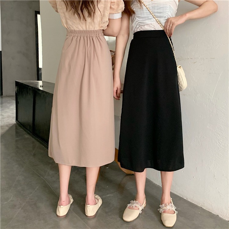 Chân Váy Chữ A Lưng Cao Thời Trang Nữ Tính